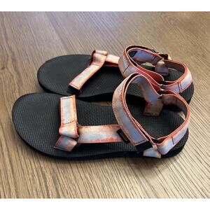 Teva Original Universal Women’s Size 7 Pink Tie Dye Sorbet Strappy Sport Sandal